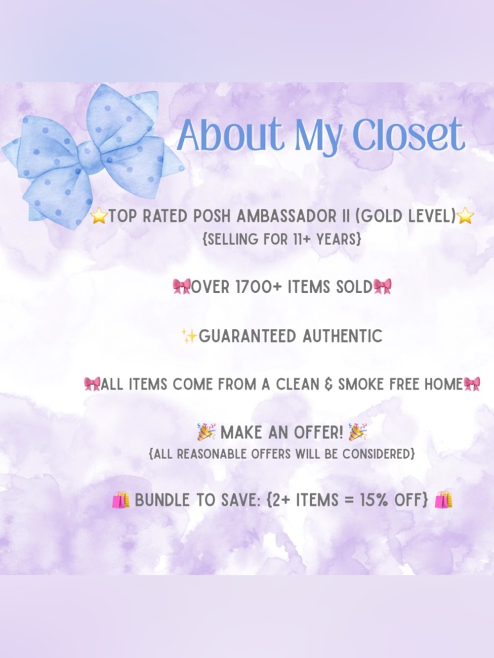 🎀 About My Closet 🎀
